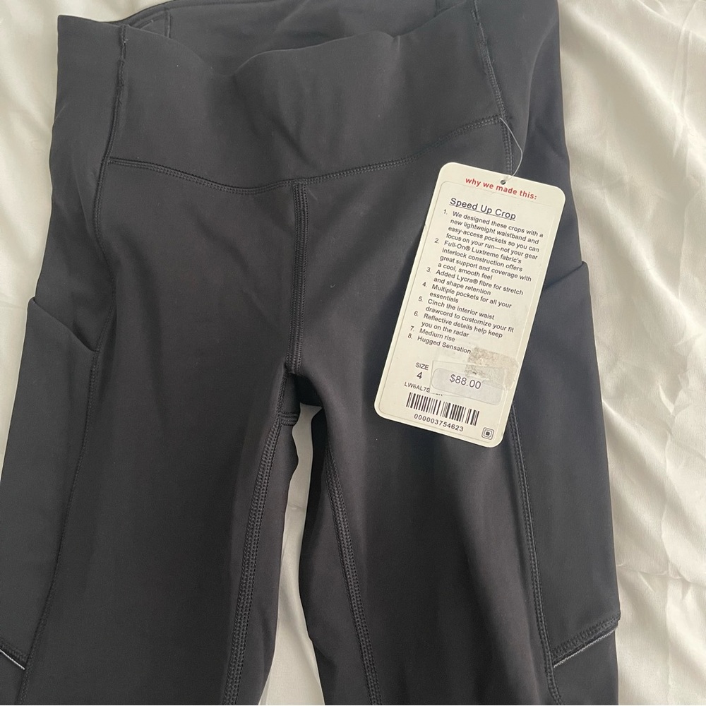 Lulu lemon speed crop joggers